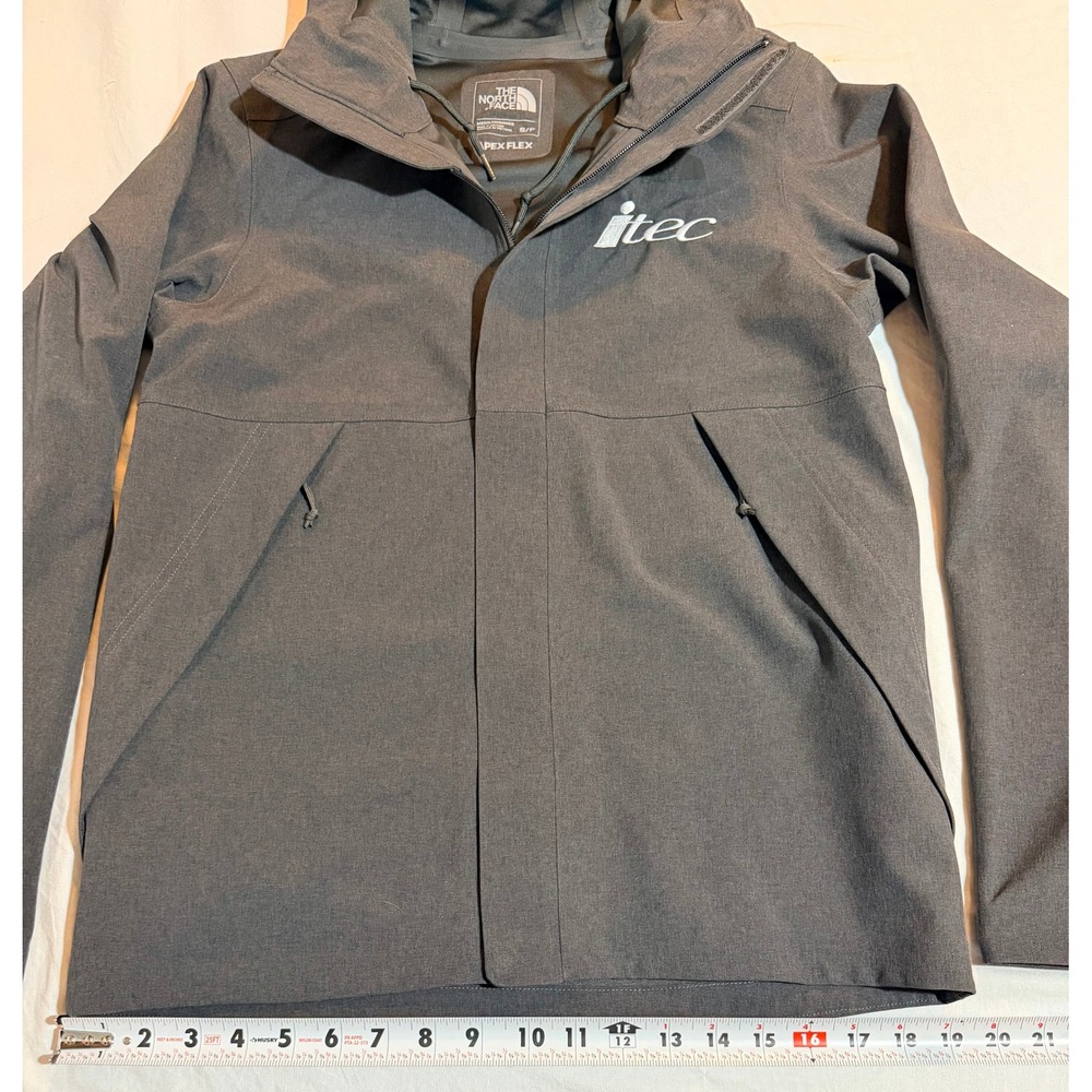 The North Face Apex Flex Mens Small Grey Softshell Waterproof‎ Hooded Jacket - Picture 6 of 12